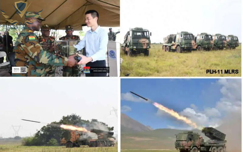 الصين تسلم قاذفات صواريخ متعددة PLH-11 إلى غانا