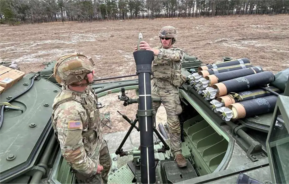 الجيش الأمريكي يستعرض قوة حاملة الهاون AMPV M1287 الجديدة