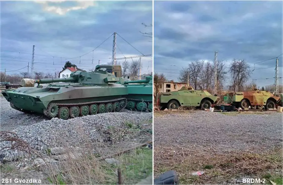 بلغاريا تسلم سرا مركبات مدرعة من طراز BRDM-2 ومدافع 2S1 إلى أوكرانيا