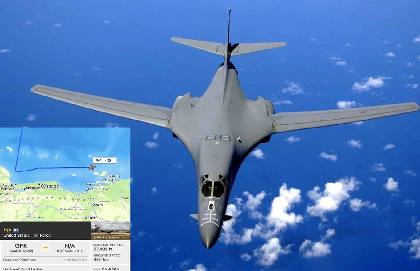 قاذفات B-1B الأميركية تحاكي ضربات قرب فنزويلا