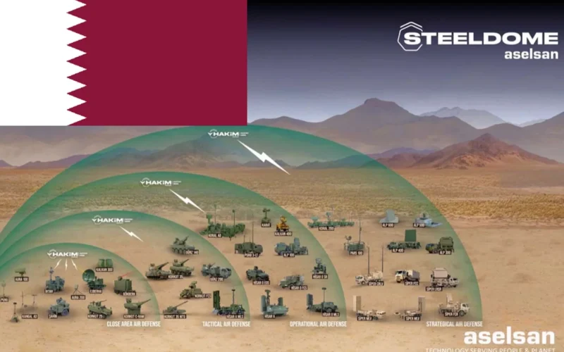 قطر تبحث شراء منظومة الدفاع الجوي التركية أسيلسان ستيل دوم