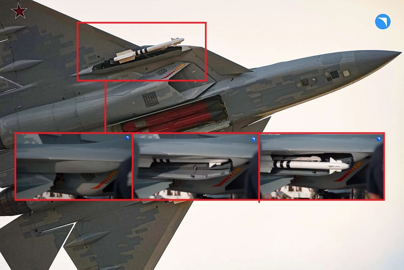روسيا تكشف آلية تسليح الصواريخ جو-جو على مقاتلة سو-57 إي