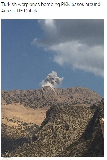 Turkish warplanes bombing PKK bases around Amedi, NE Duhok. - iraq.liveuamap.com.jpg