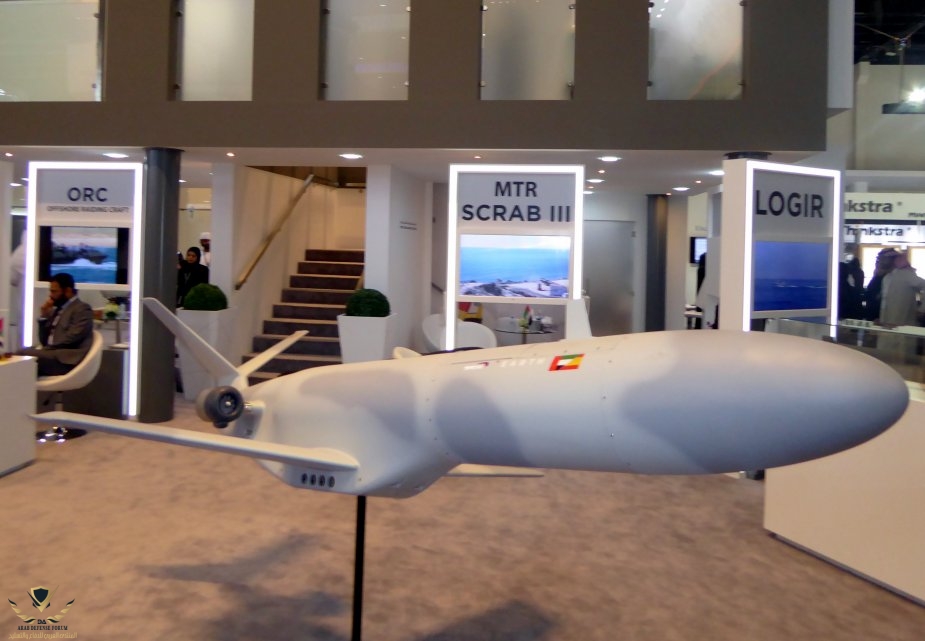IDEX_2019_Emirates_Advanced_Reasearch_and_Technology_unveils_SCRAB_III_target_drone.JPG