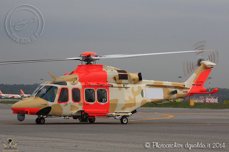 AgustaWestland AW139 cn 31537 Algerian Air Force SAR AR-42 CSX81832 Milan Malpensa April 2014.jpg