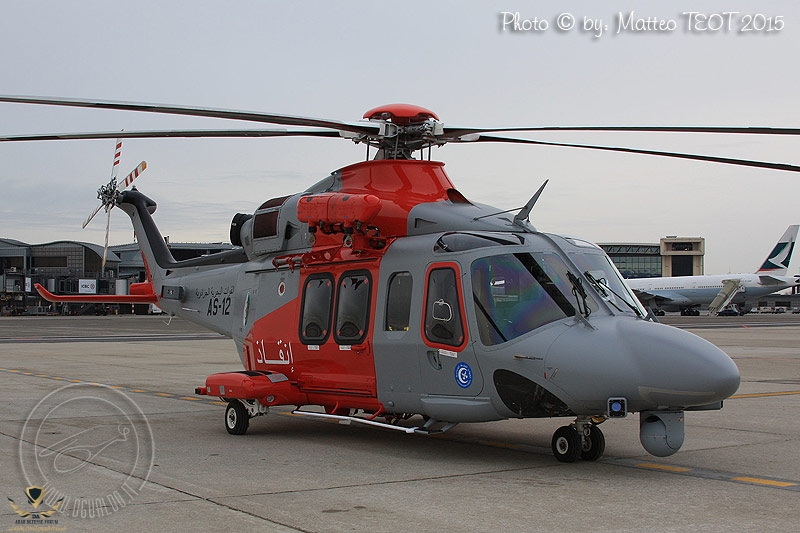 AgustaWestland AW139 cn 31556  Algerian Naval Forces AS-12 Milan Malpensa February 2015.jpg