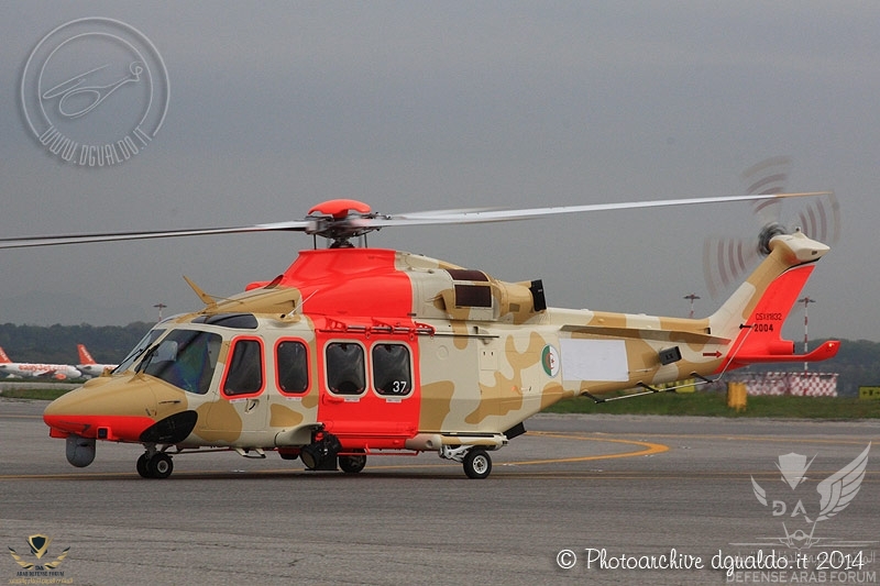 AgustaWestland AW139 cn 31537 Algerian Air Force SAR AR-42 CSX81832 Milan Malpensa April 2014.jpg