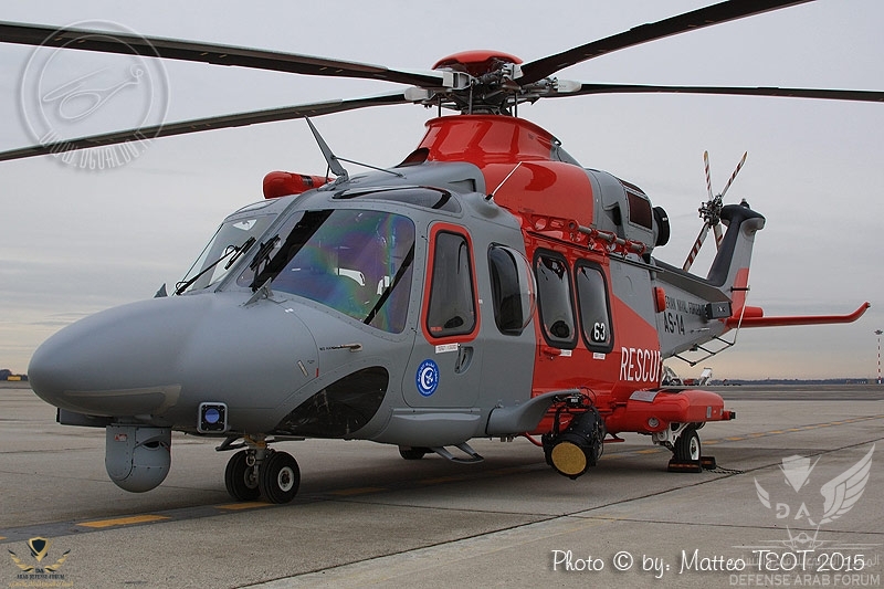 AgustaWestland AW139 cn 31563  Algerian Naval Forces AS-14 Milan Malpensa February 2015.jpg