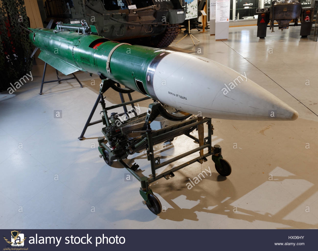 instruction-version-of-the-buk-m1-surface-to-air-missile-on-display-HX06HY.jpg