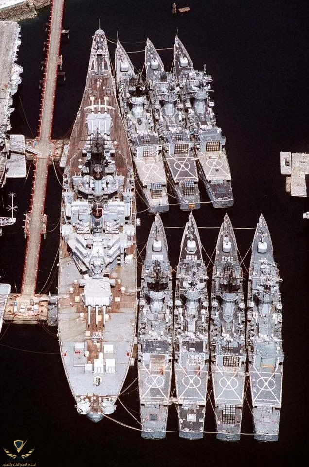 USS New Jersey and seven (7) Spruance Class Destroyers_.jpeg