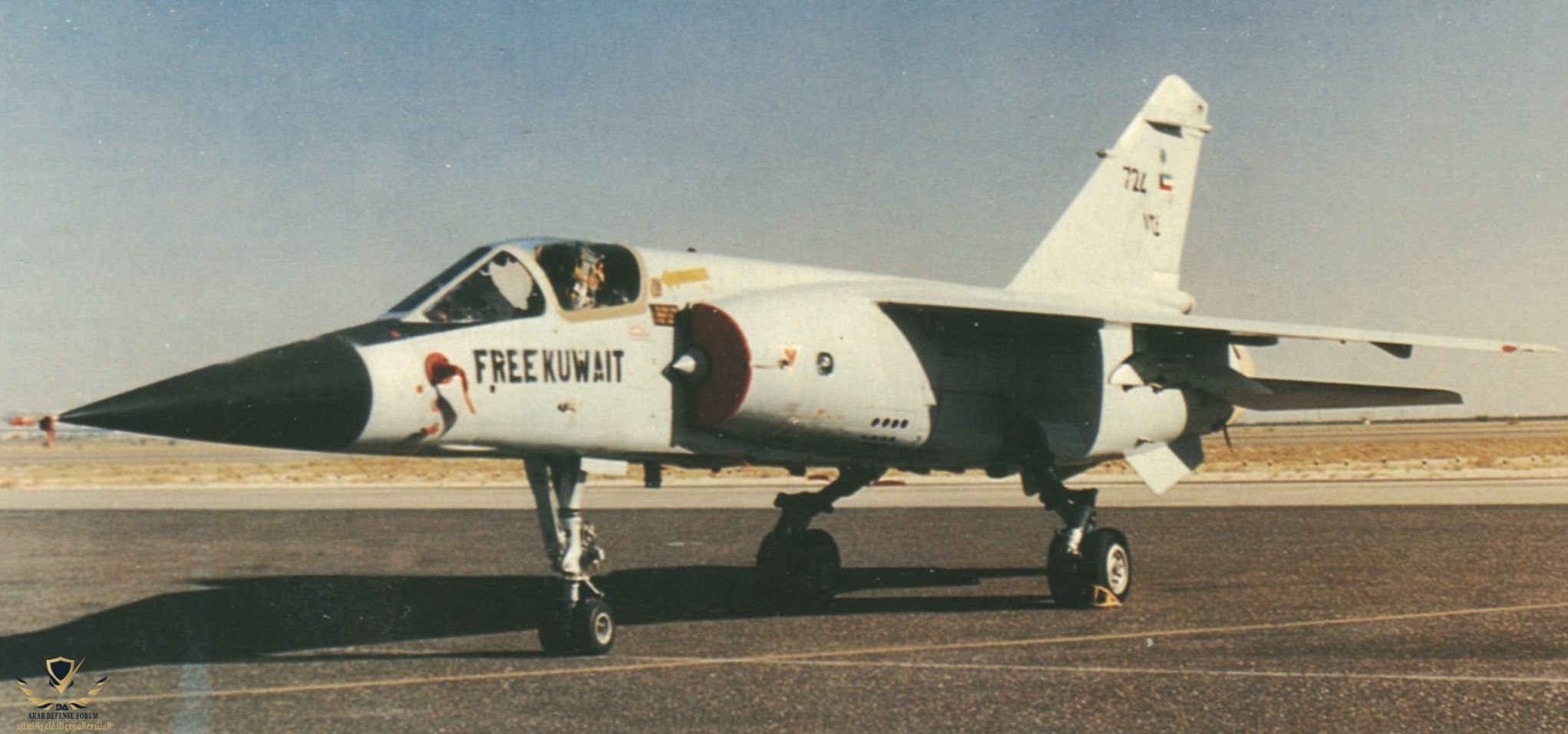 Mirage F1-CK sous les marquages de la guerre du Golfe..jpg