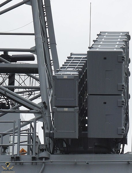 Hsiung Feng II and Hsiung Feng III launchers aboard the ROCN Cheng Kung-class frigate Tian Dan.jpg