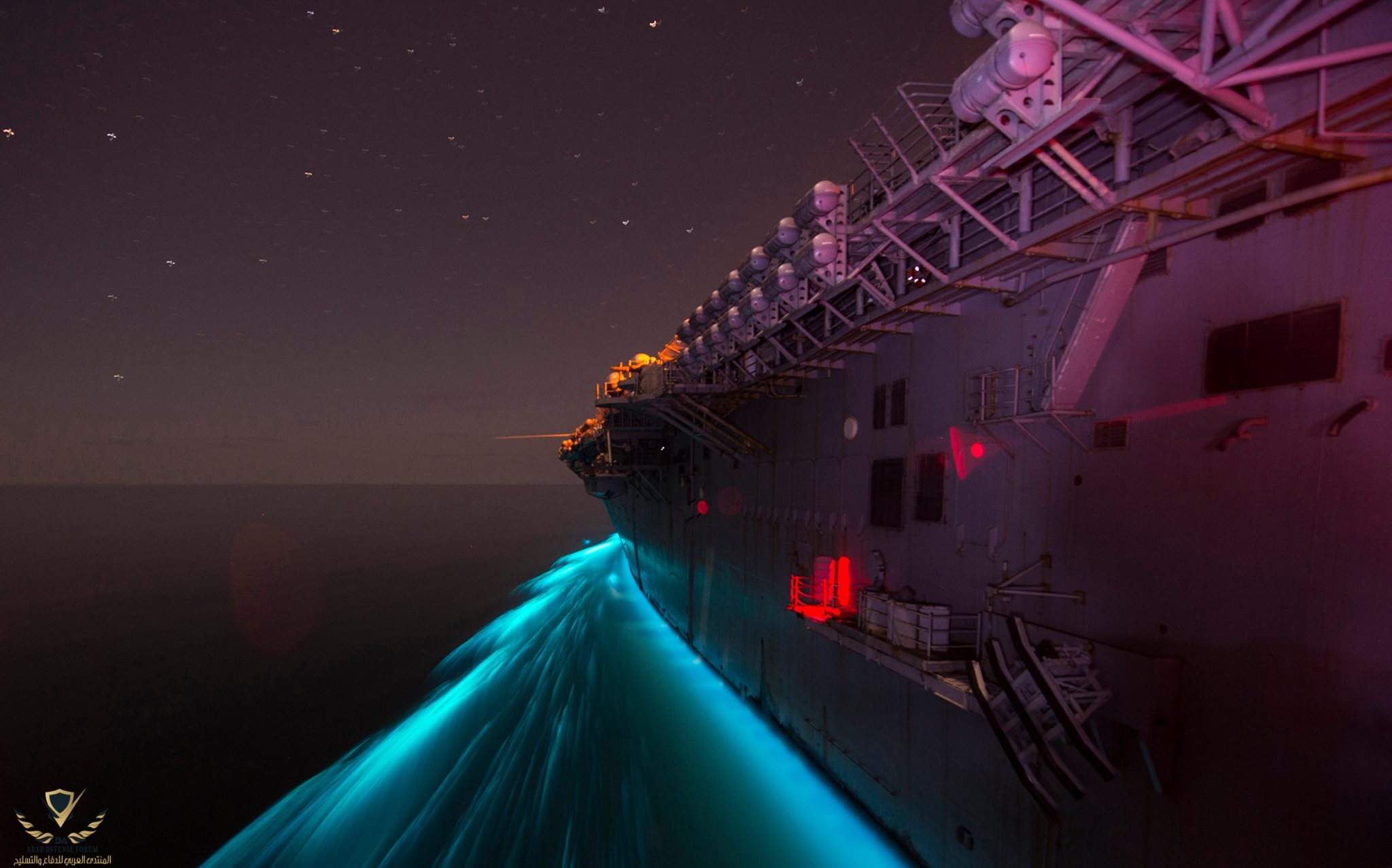 A view perfect for a postcard to home from USS MAKIN ISLAND LHD 8 in the Arabian Sea, March 3.jpg