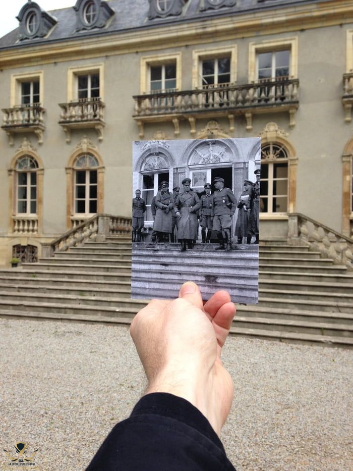 Ghost photo of Rommel, Falley and Ruge during my visit to Chateau de Bernaville in Picauville...jpeg