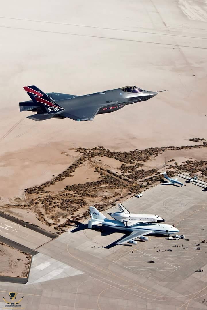 Lockheed Martin F-35A Lightning II going over Edwards Air Force Base..jpg