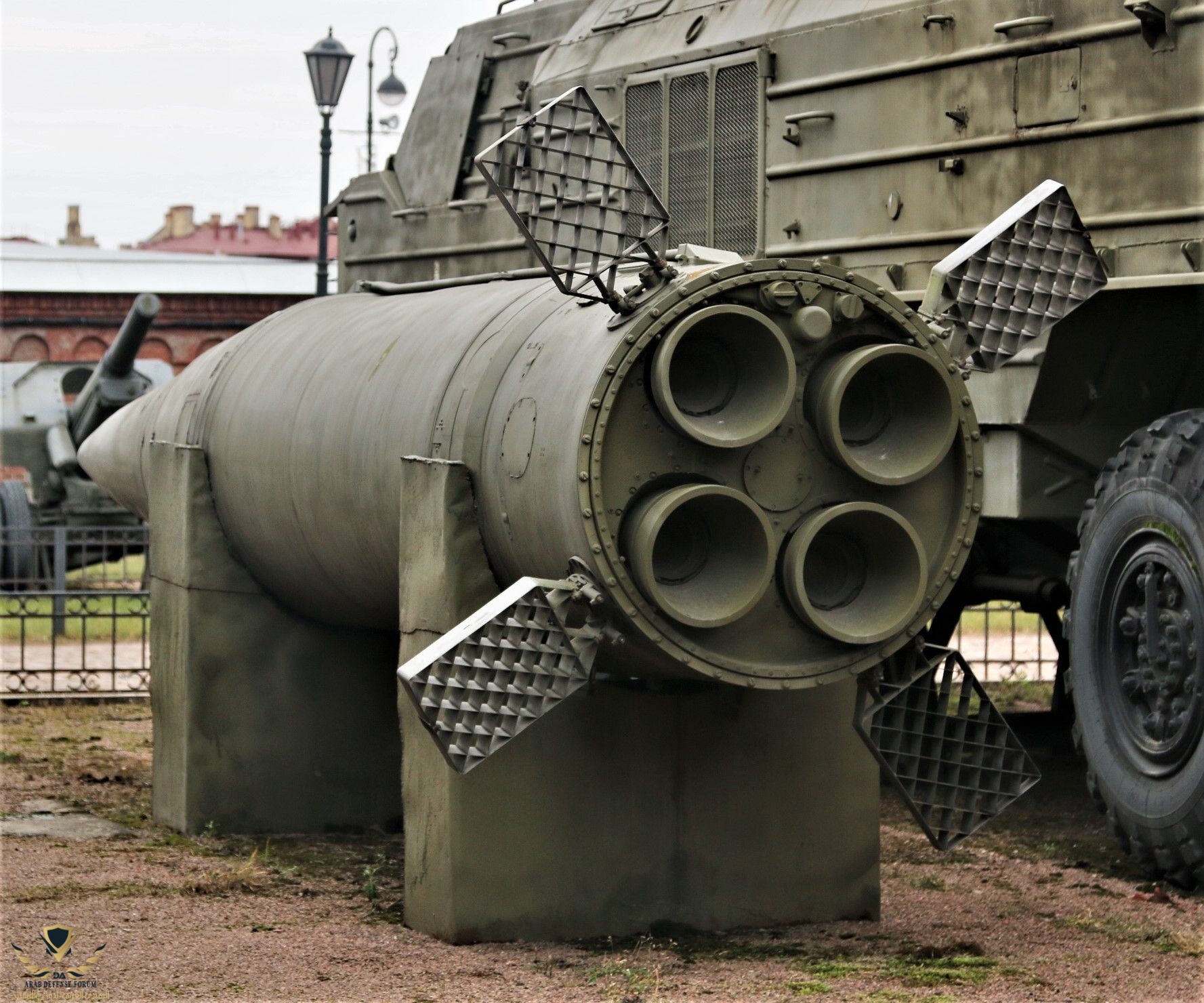 9M714 surface-to-surface ballistic missile (SS-23 Spider) in the exposition of the Museum of ...jpeg