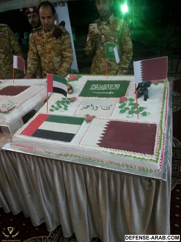جنود التحالف يحتفلون باليوم الوطني القطري١.JPG