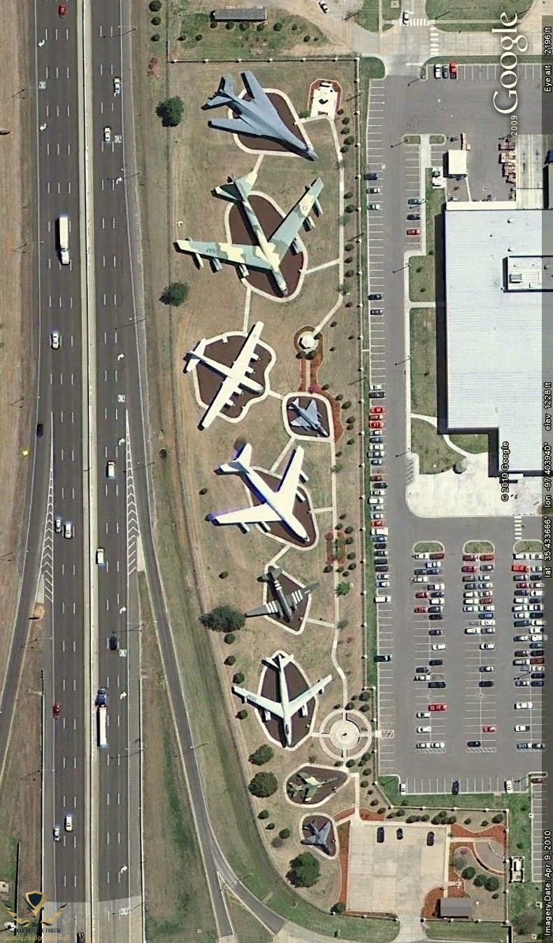 Aircraft on display along Interstate 40 in Oklahoma City, Oklahoma - Near Tinker Air Force Ba...jpeg