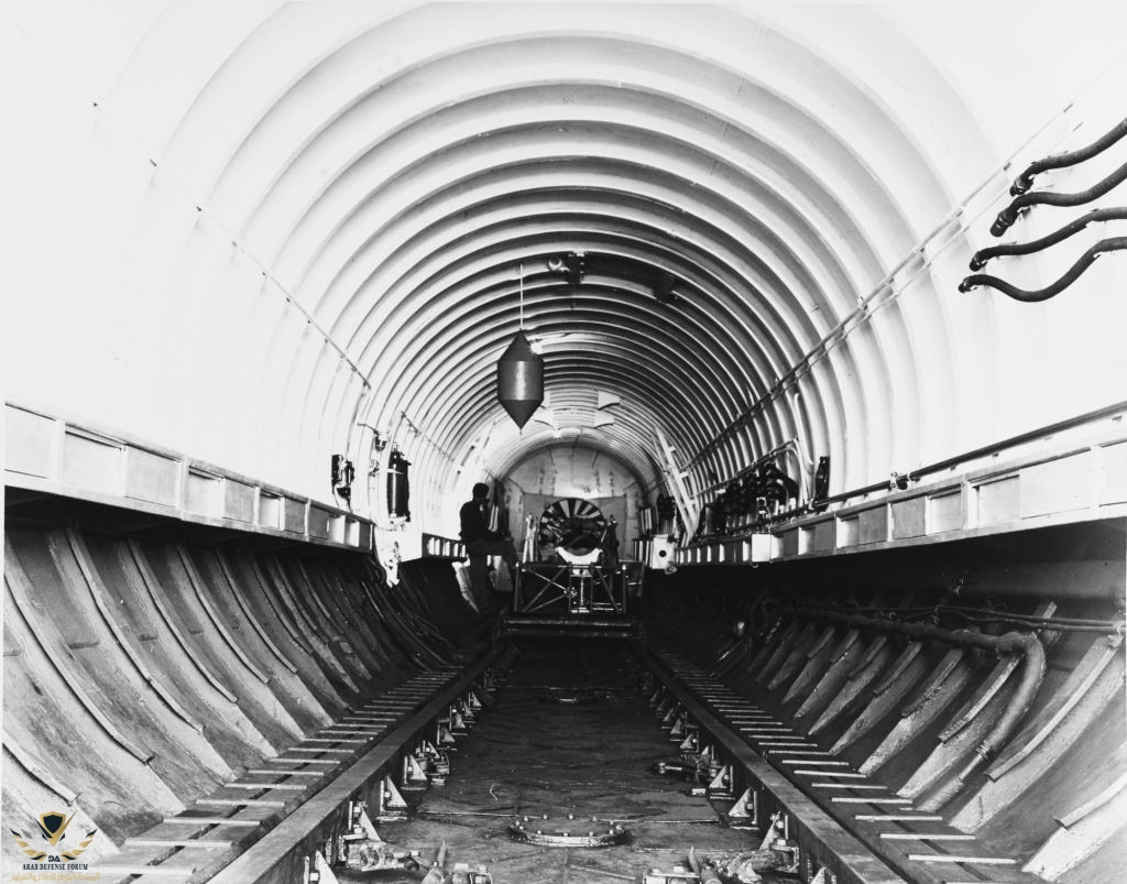 Japanese-Submarine-I-400-or-I-401-Interior-of-the-aircraft-hangar-showing-tracks-for-rolling-p...jpg