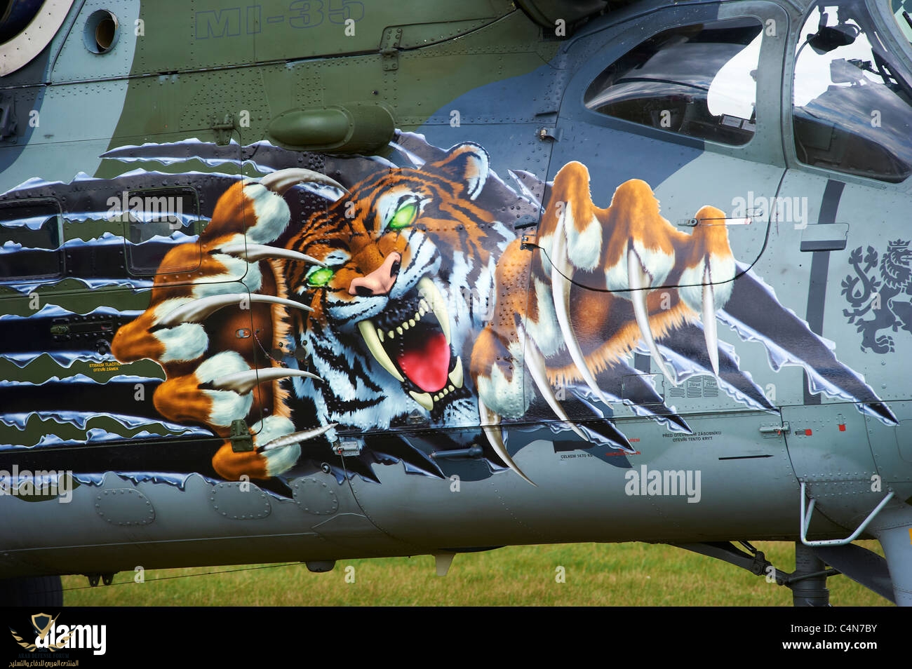 helicopter-mi-24-mi-35-hind-tiger-squadron-memorial-air-show-2011-C4N7BY.jpg