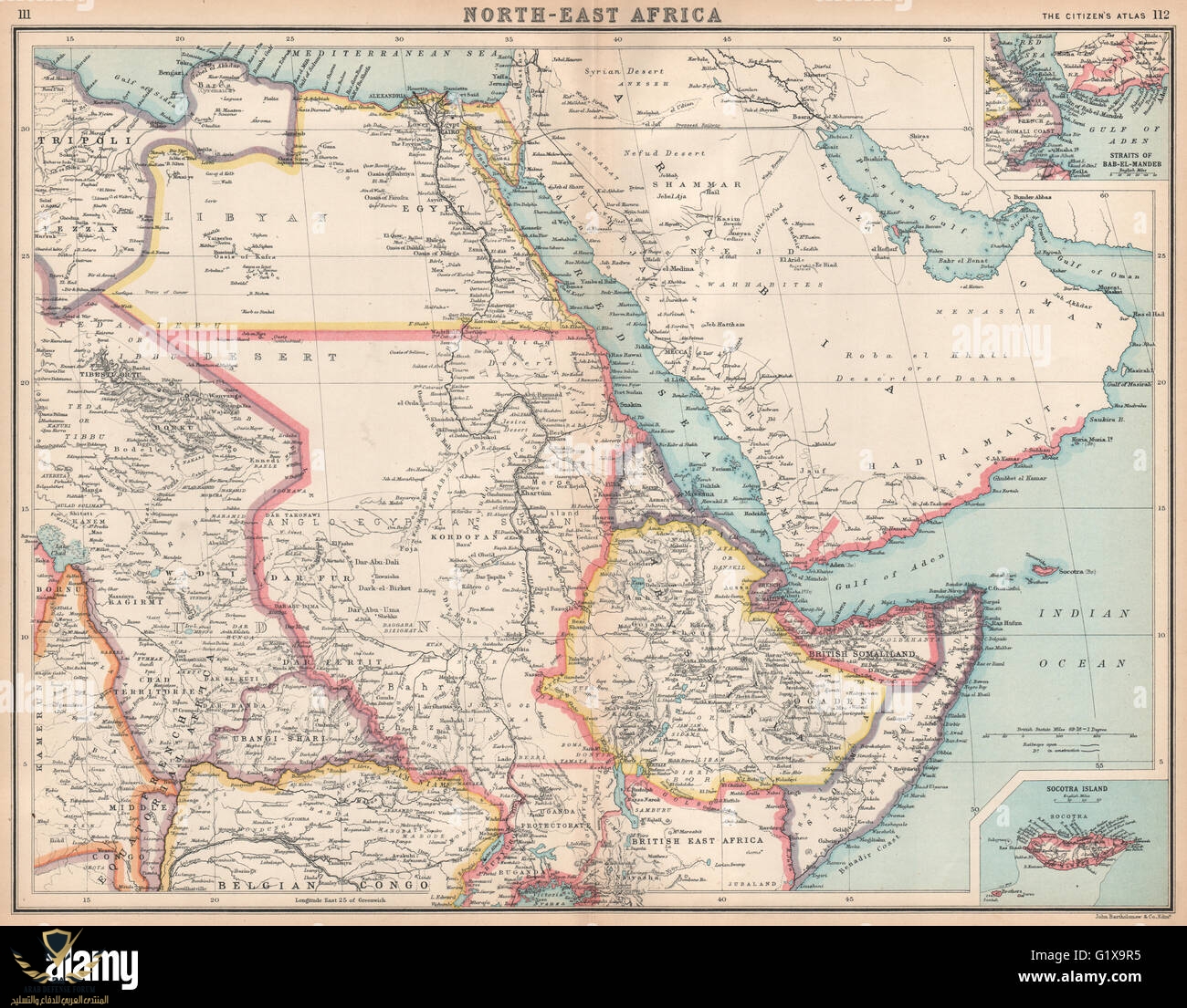 ne-africa-anglo-egyptian-sudan-somaliland-dobeidubai-abyssinia-1912-G1X9R5.jpg