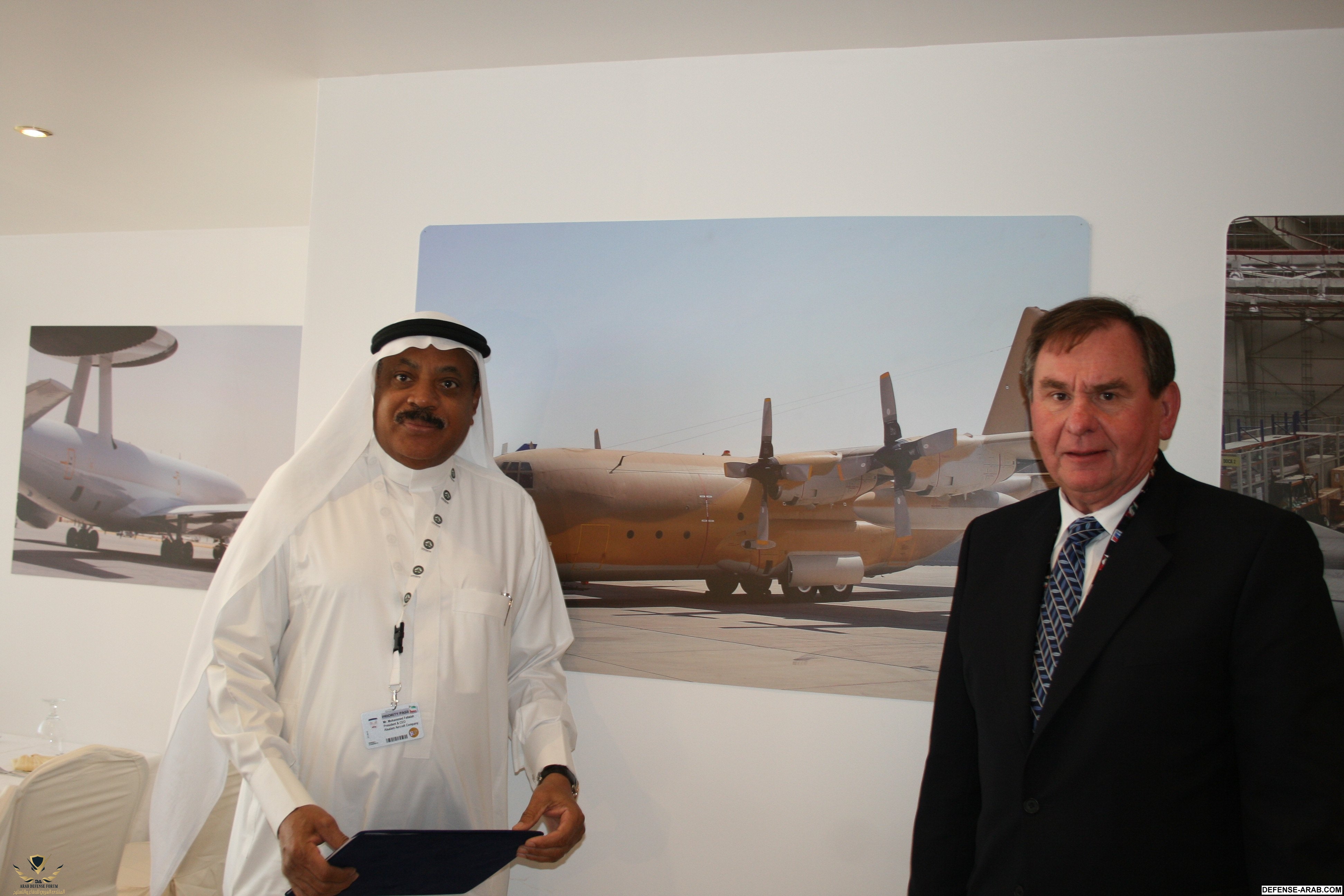 Mr Fallatah alsalam CEO & Mr Stuart Burdess MD-operational Support Services Marshall.JPG