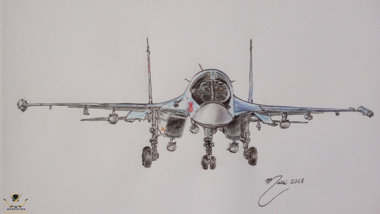 Combat-aviation_-Sukhoi-Su-34.-Ink-and-pencil-drawing-by-Joan-Mañé.jpg