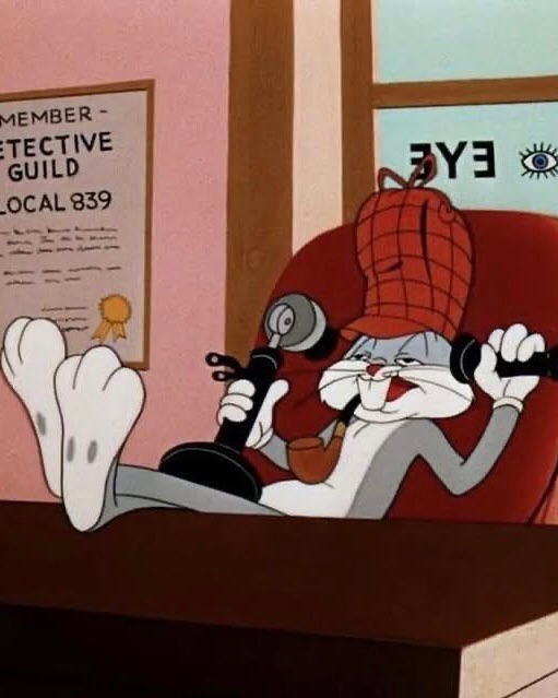 bugs bunny didn’t start as a main character. a prototype version sometimes called ‘happy rabbi...jpg
