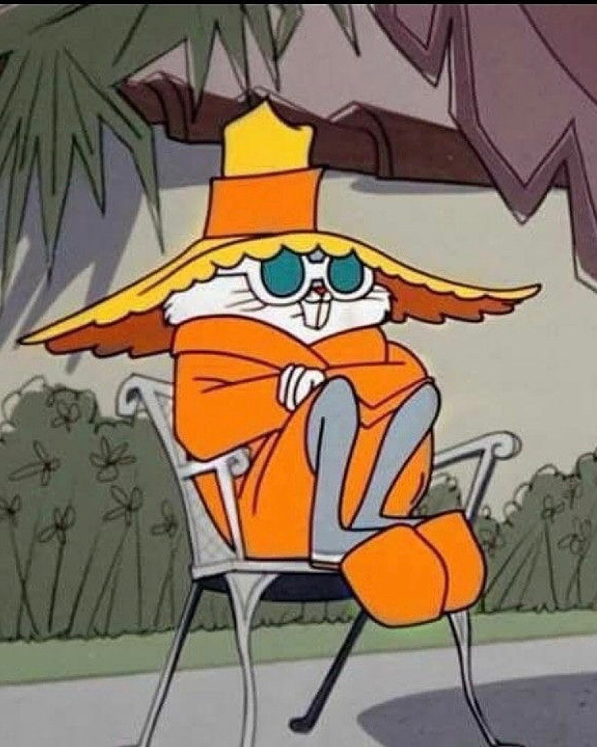 bugs bunny didn’t start as a main character. a prototype version sometimes called ‘happy rabbi...jpg