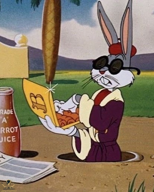 bugs bunny didn’t start as a main character. a prototype version sometimes called ‘happy rabbi...jpg