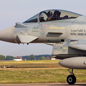 مقاتلة تايفون تابعة للقوات الجوية الملكية السعودية