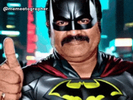 Happy Batman GIF