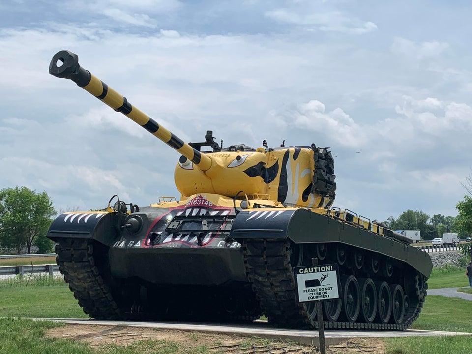 r/TankPorn - M46 Patton (Painted in Tiger scheme of the 6th Tank Battalion, 24th Division).