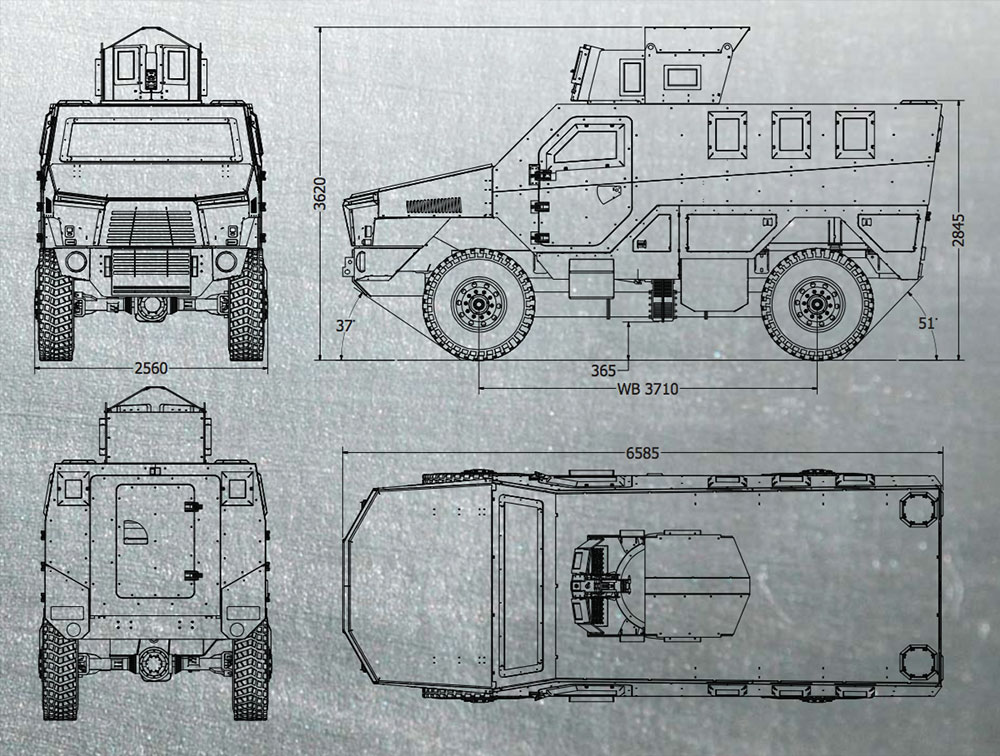 فيلق MRAP مع البرج.