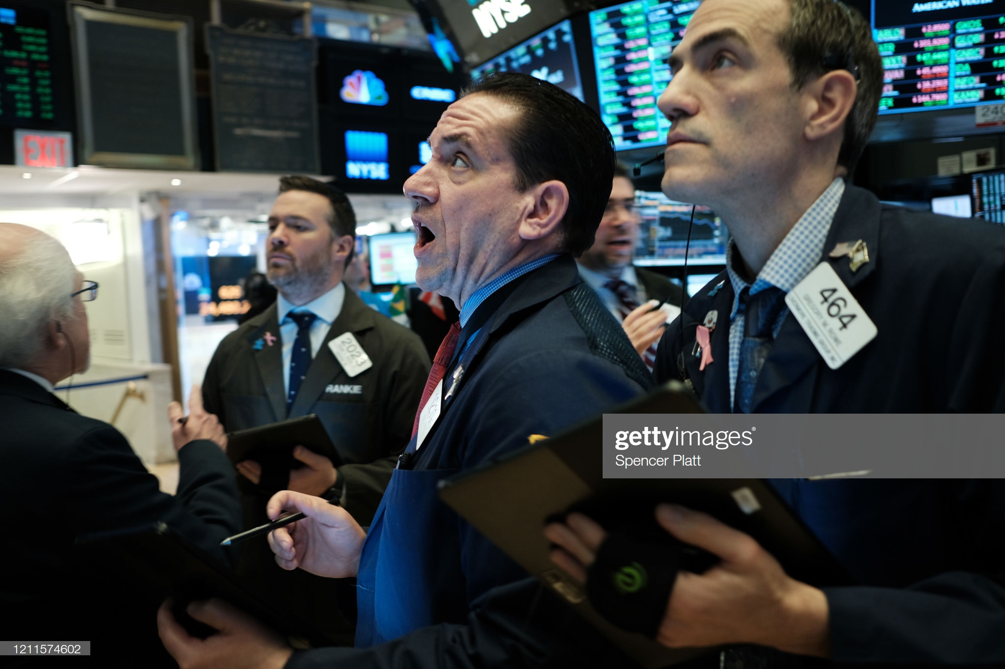 traders-work-on-the-floor-of-the-new-york-stock-exchange-on-march-10-picture-id1211574602