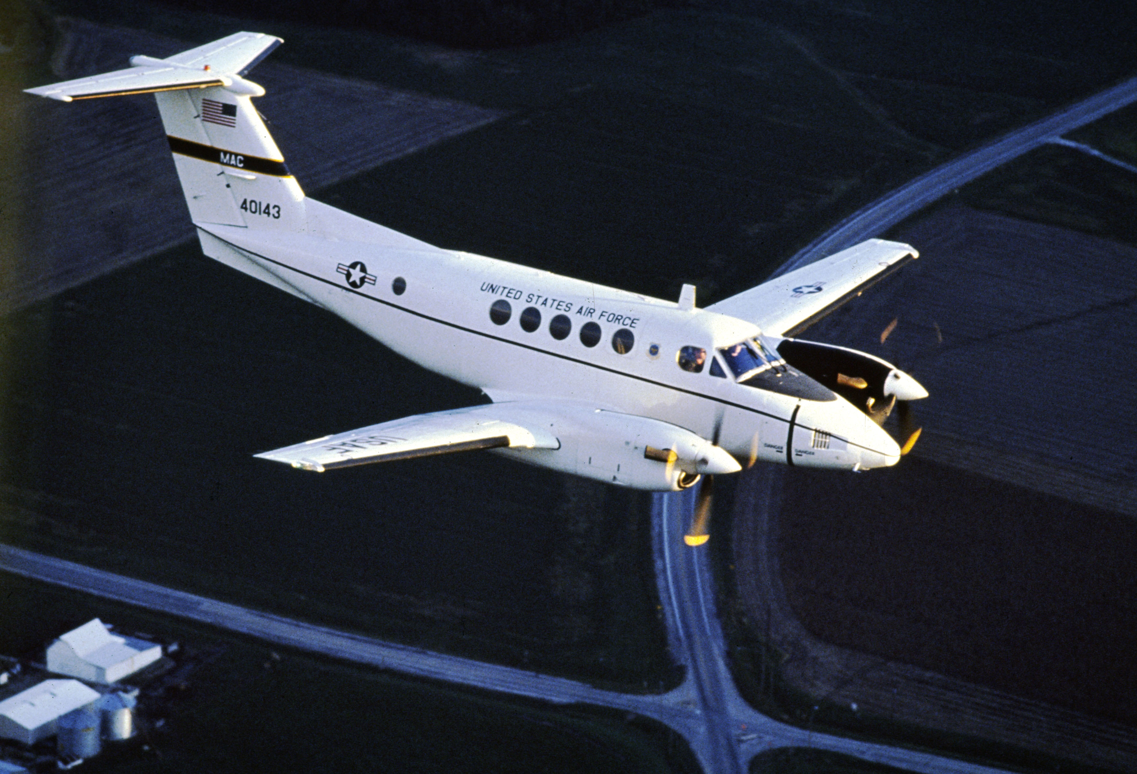 C-12_Huron_in_flight.jpg