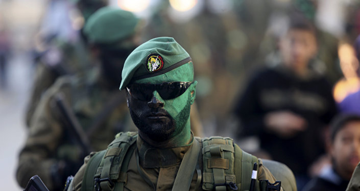 كتائب عزالدين القسام، الجناح العسكري التابع لحركة حماس في قطاع غزة، فلسطين 19 يناير/ كانون الثاني 2017