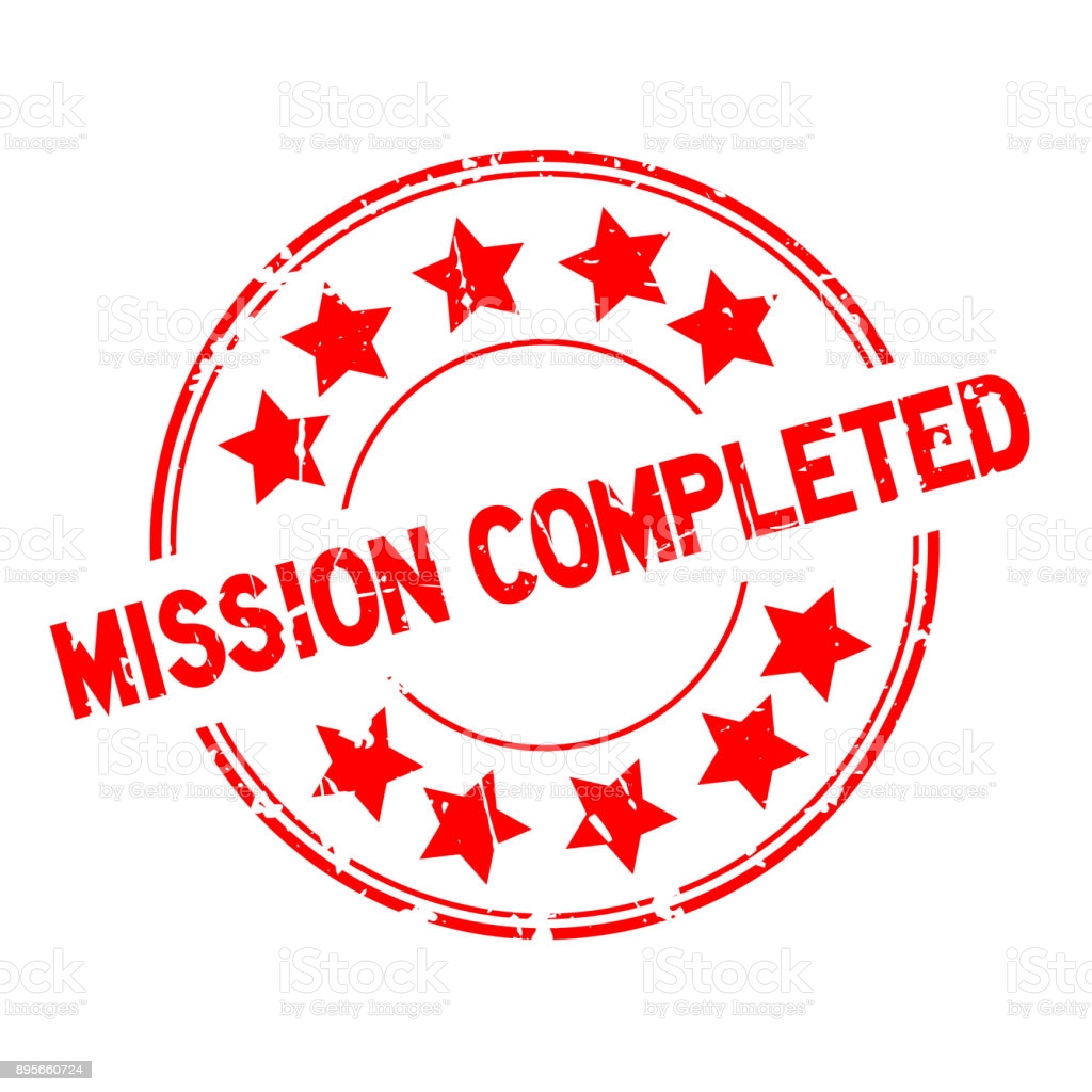 grunge-red-mission-completed-with-star-icon-round-rubber-seal-stamp-vector-id895660724