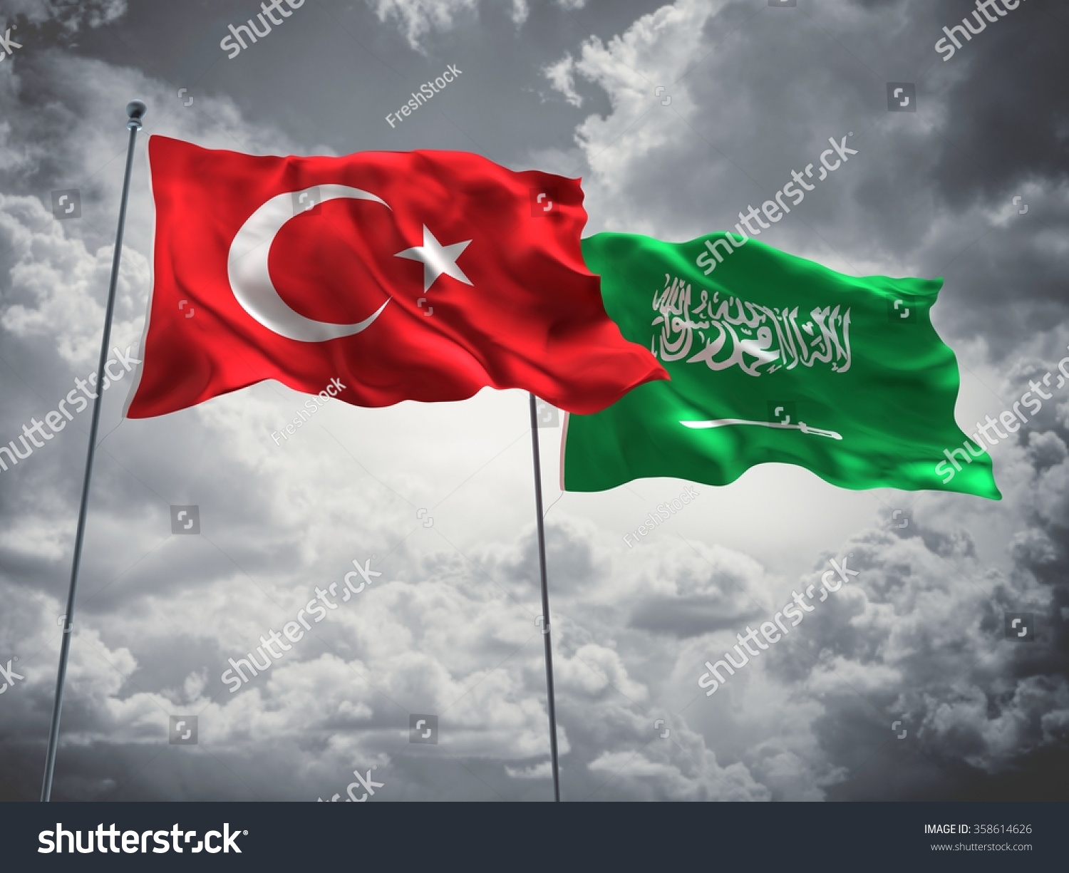stock-photo-turkey-saudi-arabia-flags-are-waving-in-the-sky-with-dark-clouds-358614626.jpg