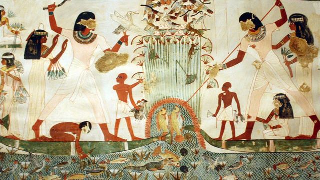 رسوم زراعية زنيلية من مصر القديمة
