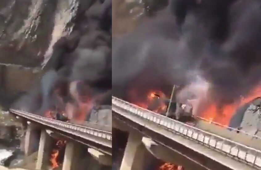 مأساة في المدينة المنورة.. عشرات القتلى الهنود في اصطدام مروع بين حافلتهم وصهريج نفط ( فيديو )