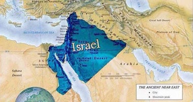 متطرفون إسرائيليون يجددون حلم من النيل إلى الفرات.. يتداولون خريطة  لـمملكة داوود المزعومة.. تضم مصر وفلسطين والأردن وسوريا ولبنان وجزءا من  العراق والسعودية.. وعلماء: لا توجد دلائل تاريخية لوجودها - اليوم السابع