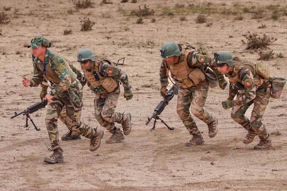 US paratroopers conduct joint range operations with Moroccan, Hungarian, and Ghanaian Forces during African Lion 2024