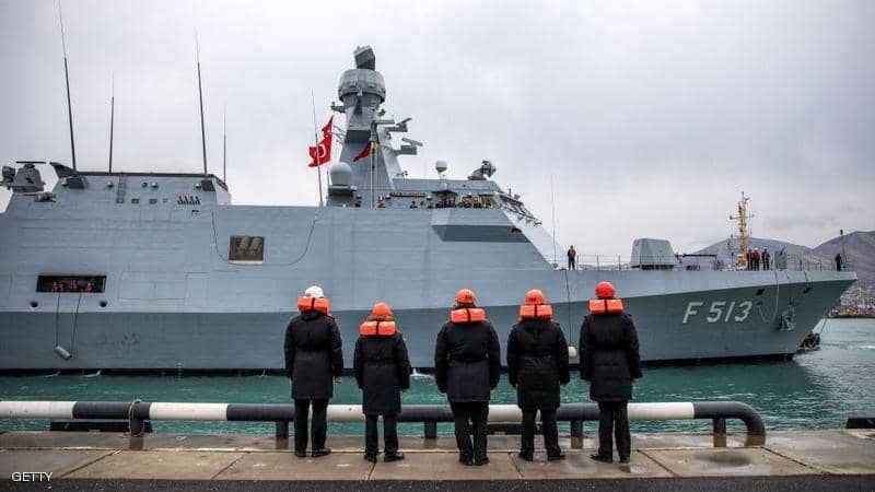 سفن حربية تركية منعت تفتيش سفينة متجهة لليبيا