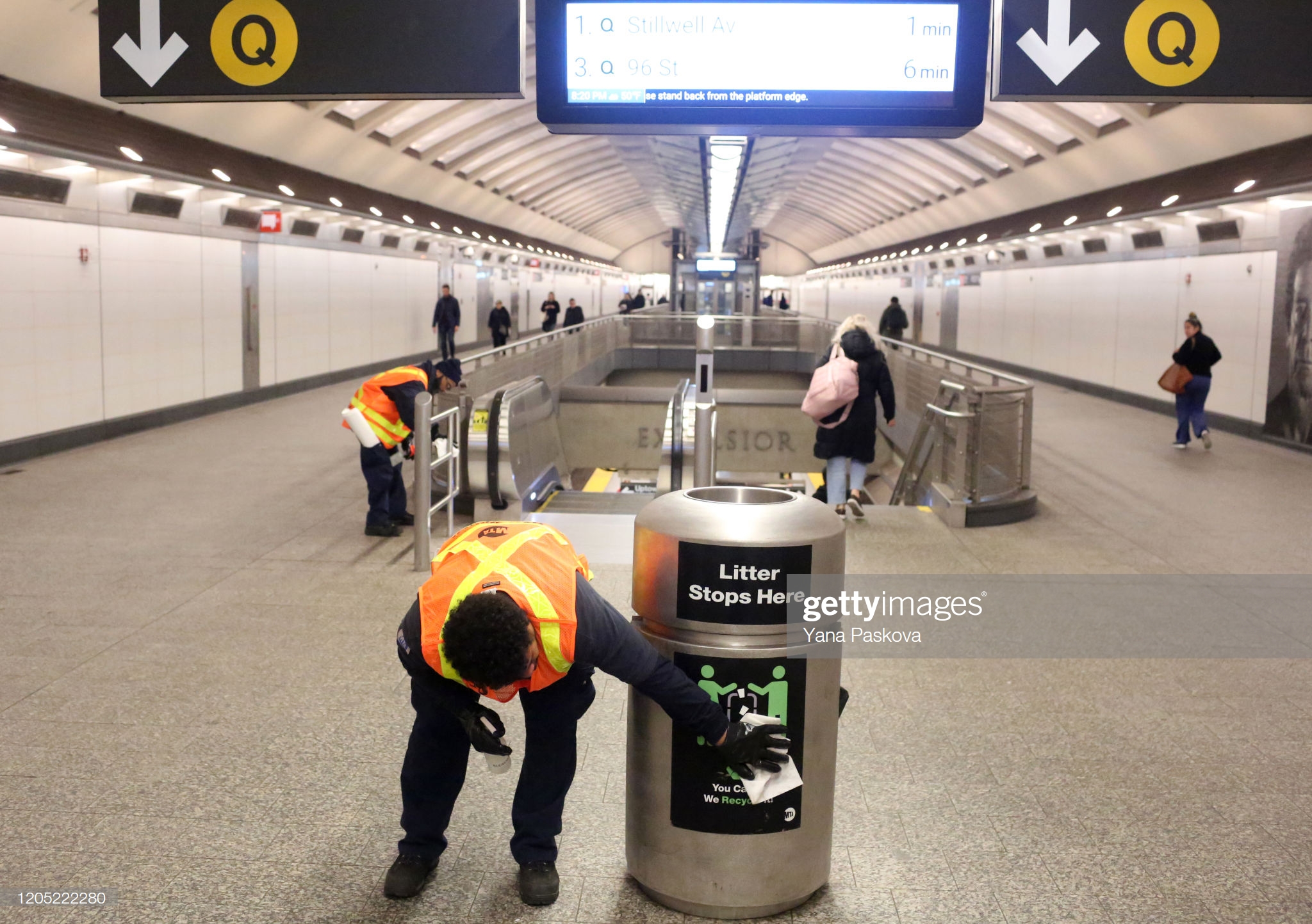 cleaning-staff-disinfect-the-86th-st-q-train-station-on-march-4-2020-picture-id1205222280