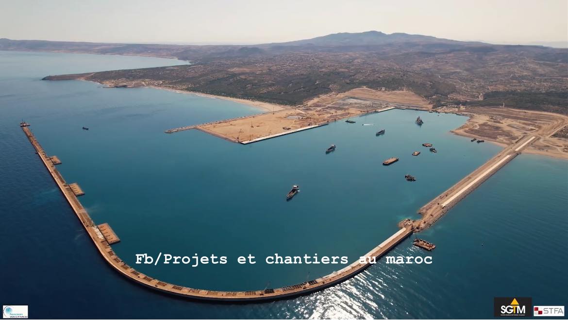 May be an image of ocean and text that says 'BN Fb/Projets et chantiers chan u maroc SGIM STFA'