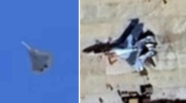 مقاتلات من طراز سو-57 (يسار) وسو-35 تابعة للقوات الجوية الجزائرية