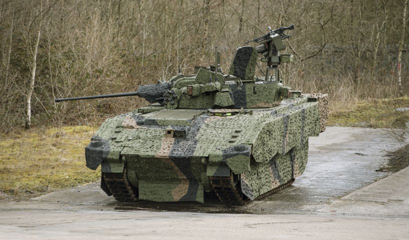 British Army crews will begin trialing the turreted reconnaissance version of Ajax during the third quarter of 2019, according to the UK MoD. (Crown Copyright)