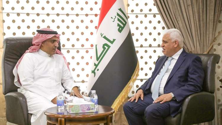 رئيس الحشد الشعبي يجتمع مع السبهان في العراق (فيديو)
