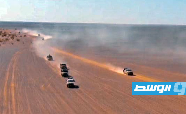مفارز «اللواء 444 قتال» بعمق الصحراء الليبية. (اللواء 444 قتال)